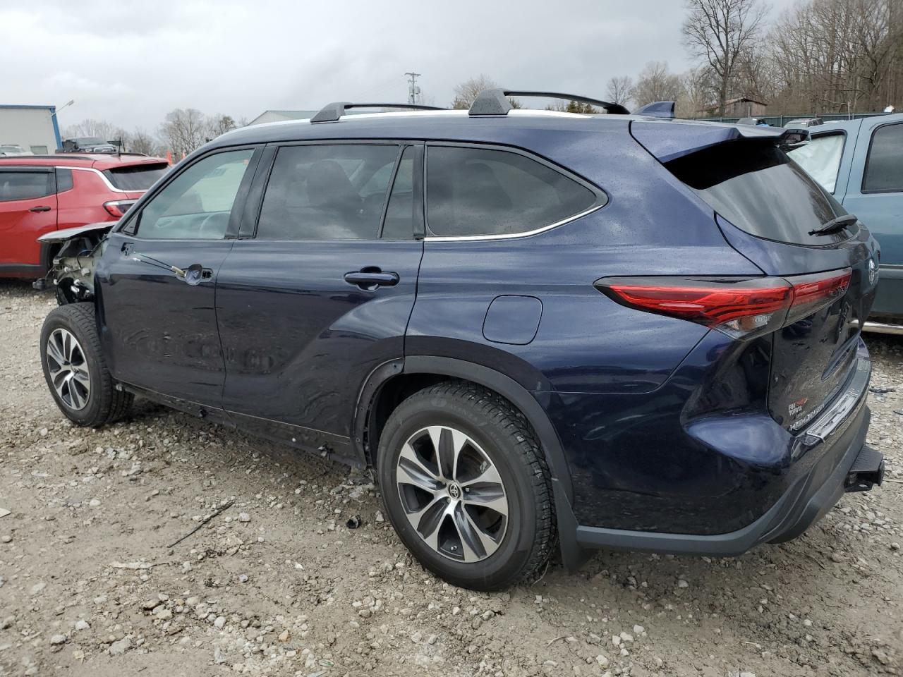 2021 Toyota Highlander VIN 5TDHZRAHXMS523935 Copart auction photo, front end / mechanical damage thumbnail 2
