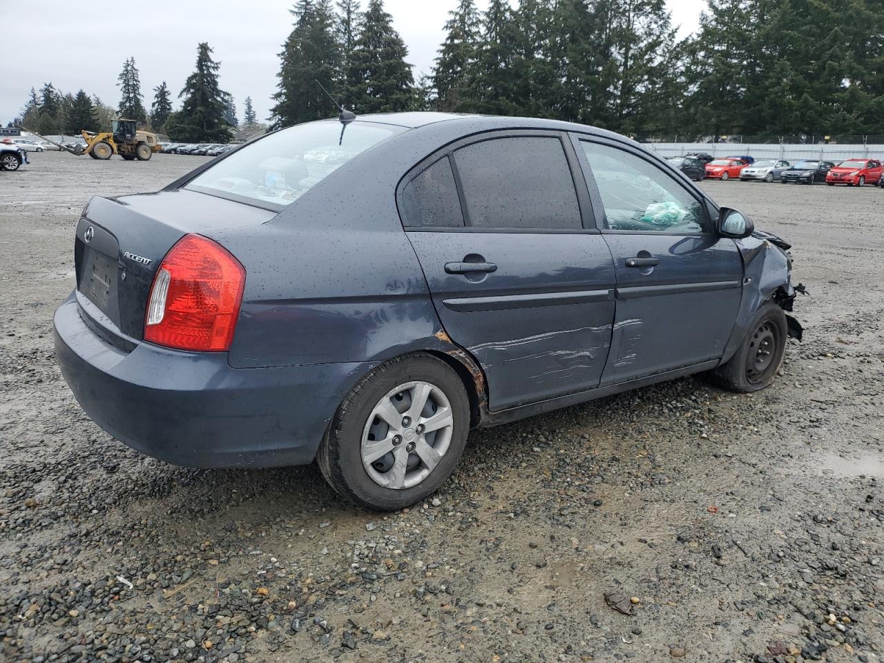 2009 Hyundai Accent VIN KMHCM46C49U339615 Copart auction photo, front end / side damage thumbnail 3
