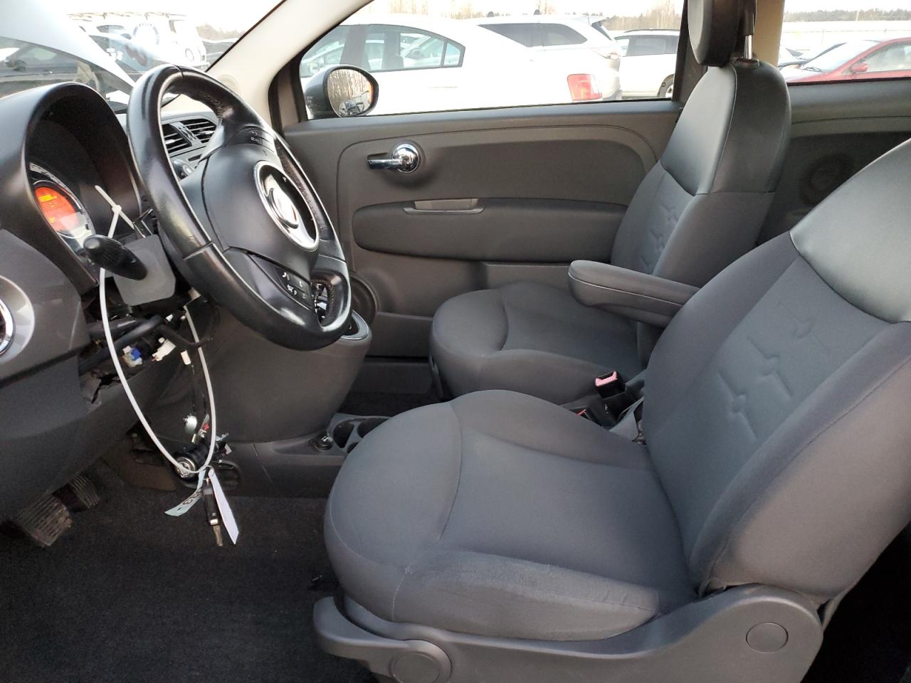 2012 Fiat 500 VIN 3C3CFFAR4CT277533 Copart auction photo, vandalism damage thumbnail 7
