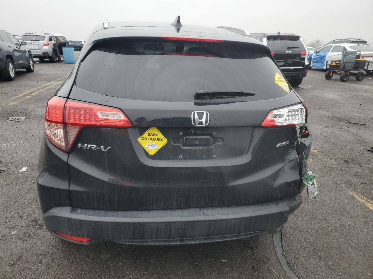 2017 Honda HR-V VIN 3CZRU6H77HM707910 Copart auction photo, front end / rear end damage thumbnail 6