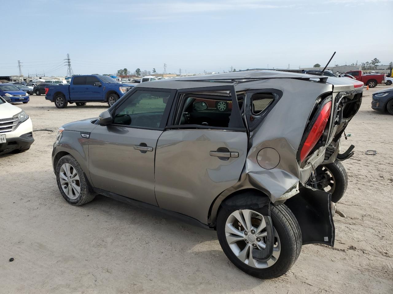 2016 KIA Soul VIN KNDJP3A52G7254404 Copart auction photo, rear end / side damage thumbnail 2