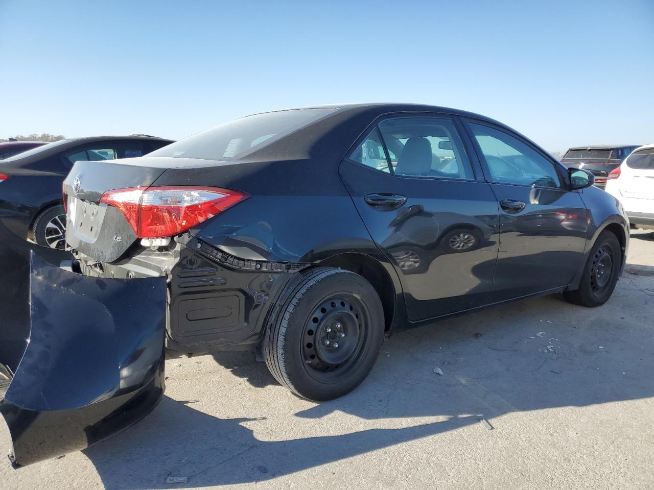 2014 Toyota Corolla VIN 2T1BURHEXEC044862 Copart auction photo, rear end / side damage thumbnail 3