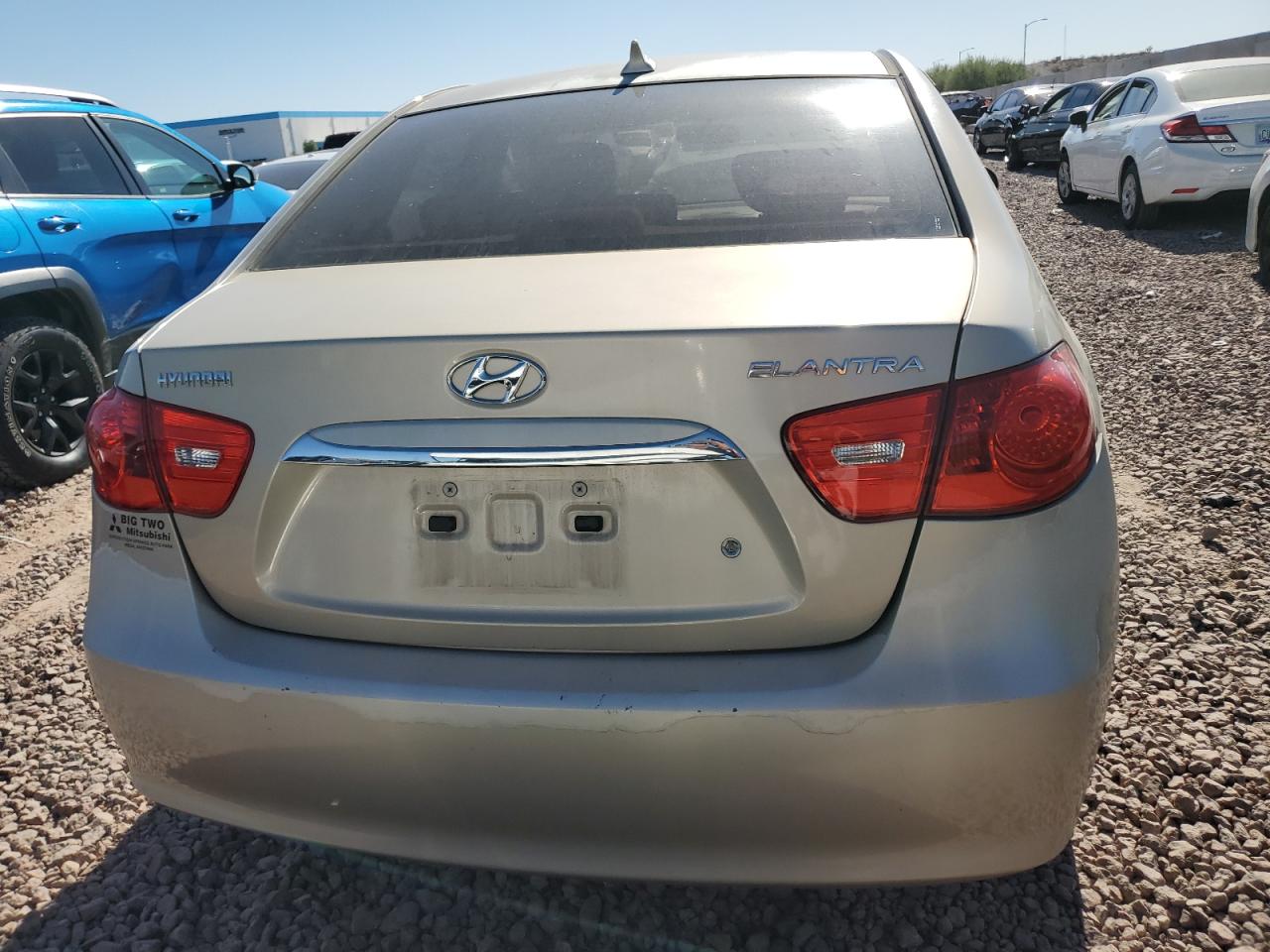 2010 Hyundai Elantra VIN KMHDU4AD9AU008019 Copart auction photo, side / rear end damage thumbnail 6