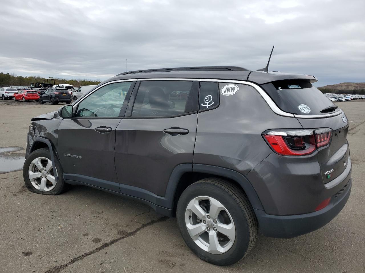 2021 Jeep Compass VIN 3C4NJDBB4MT507484 Copart auction photo, front end / rear end damage thumbnail 2