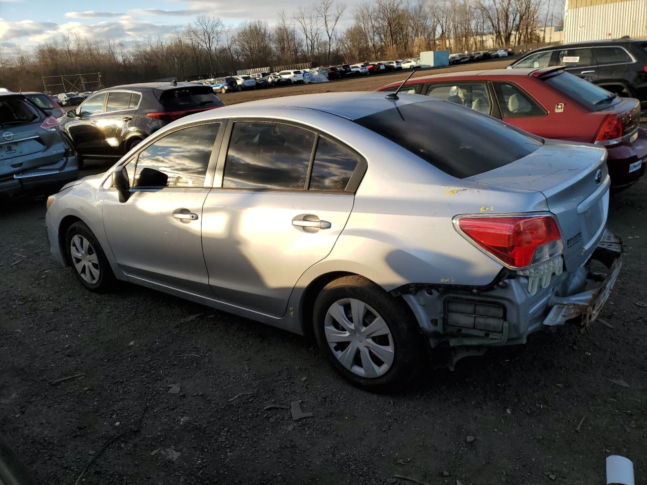 2014 Subaru Impreza VIN JF1GJAA65EG021922 Copart auction photo, rear end / side damage thumbnail 2