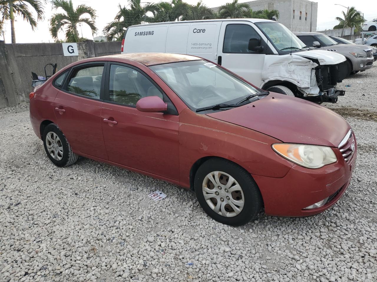 2010 Hyundai Elantra VIN KMHDU4AD3AU170017 Copart auction photo, minor dent/scratches damage thumbnail 4