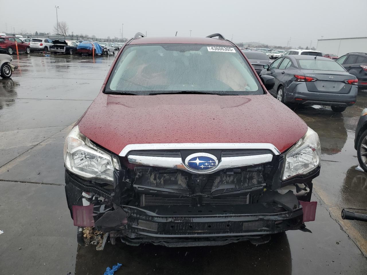 2015 Subaru Forester VIN JF2SJABC1FH840674 Copart auction photo, rollover damage thumbnail 5