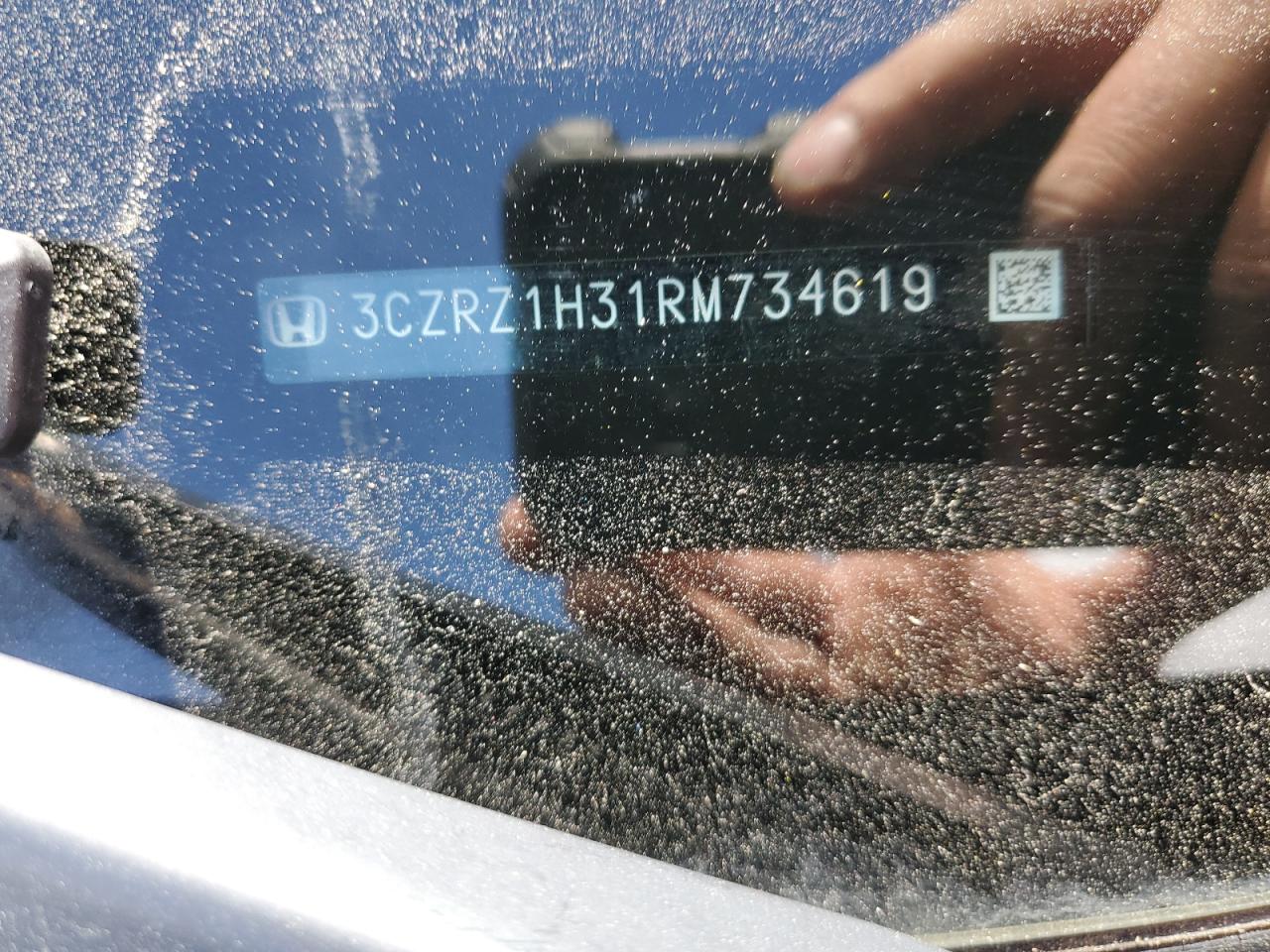 2024 Honda HR-V VIN 3CZRZ1H31RM734619 Copart auction photo, front end / side damage thumbnail 13