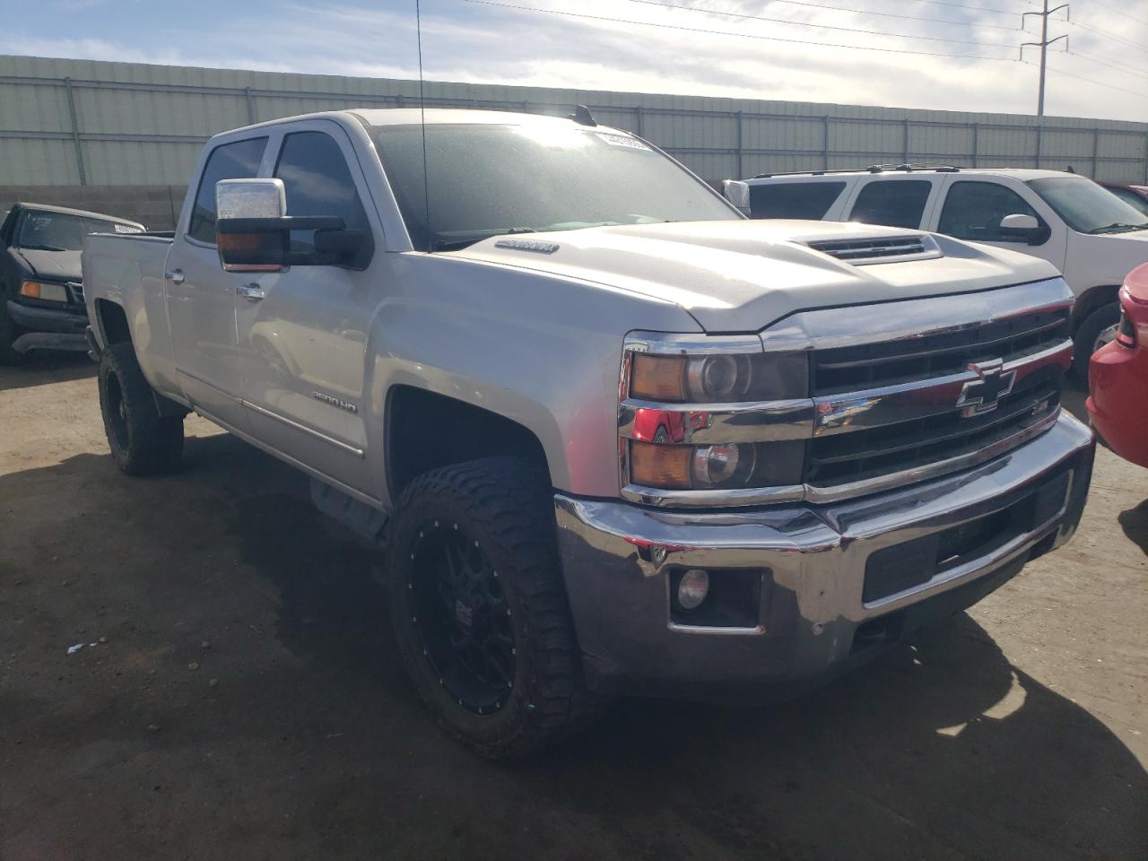 2018 Chevrolet Silverado VIN 1GC4K0CY4JF190977 Copart auction photo, burn - engine damage thumbnail 4