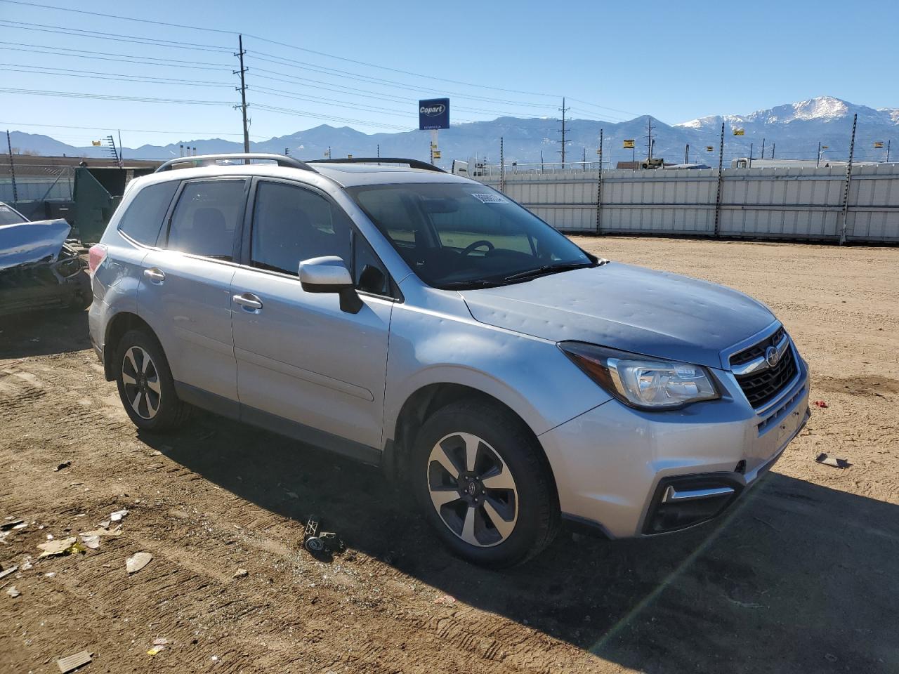 2017 Subaru Forester VIN JF2SJAEC8HH437905 Copart auction photo, hail damage thumbnail 4