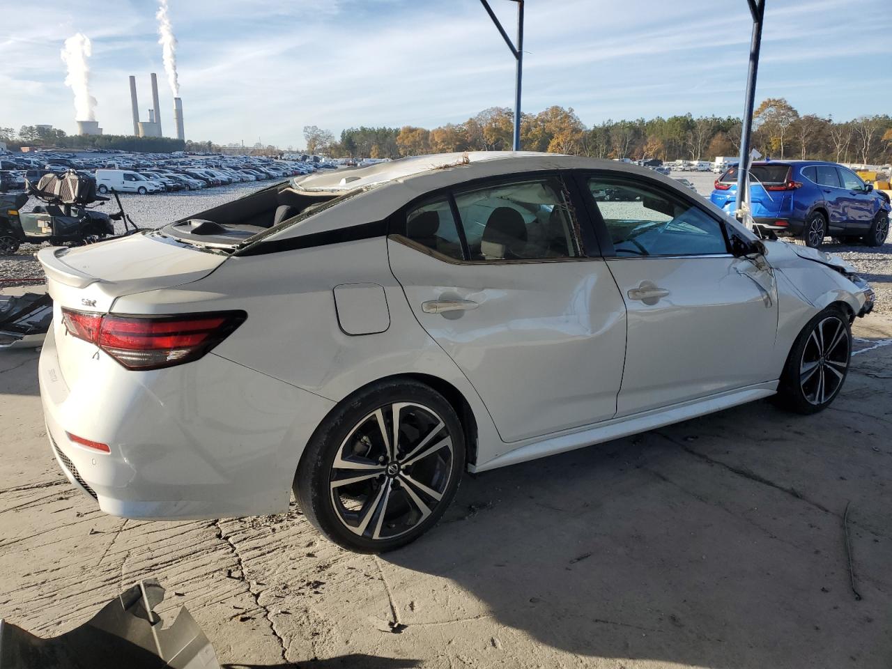 2022 Nissan Sentra VIN 3N1AB8DV9NY317956 Copart auction photo, all over damage thumbnail 3