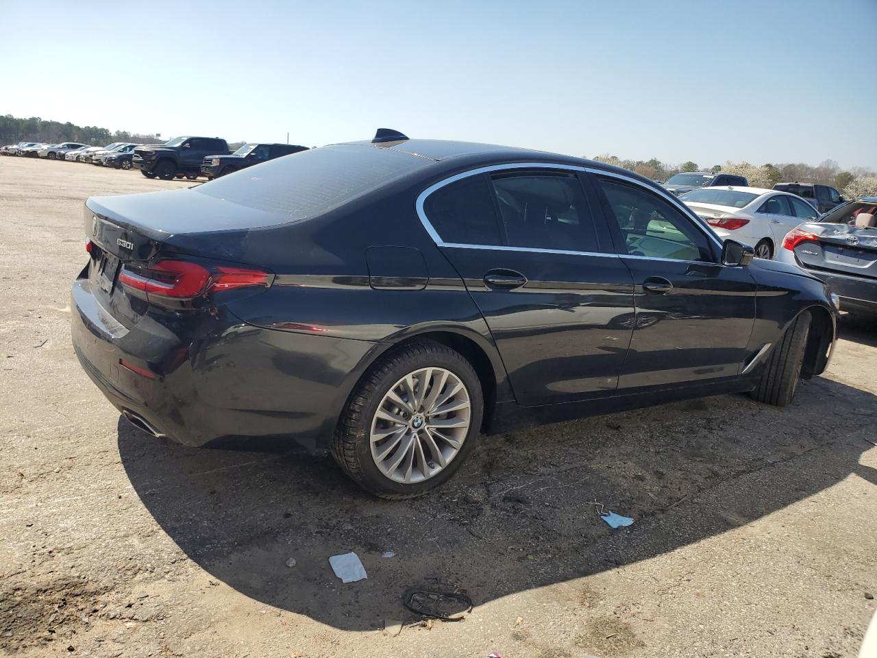 2022 BMW 5er VIN WBA53BH01NCH61591 Copart auction photo, front end damage thumbnail 3