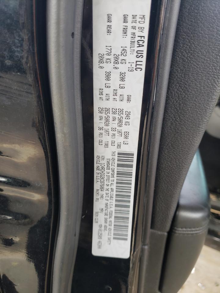 2019 Dodge Durango VIN 1C4RDHDG2KC676064 Copart auction photo, side damage thumbnail 14
