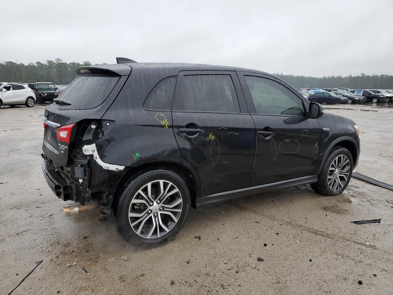 2019 Mitsubishi Outlander VIN JA4AP4AU2KU013122 Copart auction photo, rear end damage thumbnail 3
