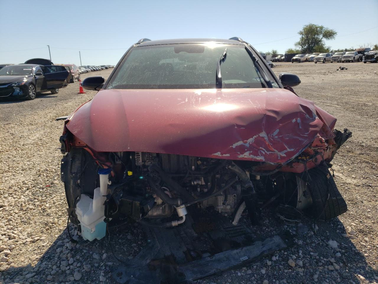 2022 Hyundai Kona VIN KM8K62AB2NU821275 Copart auction photo, front end damage thumbnail 5