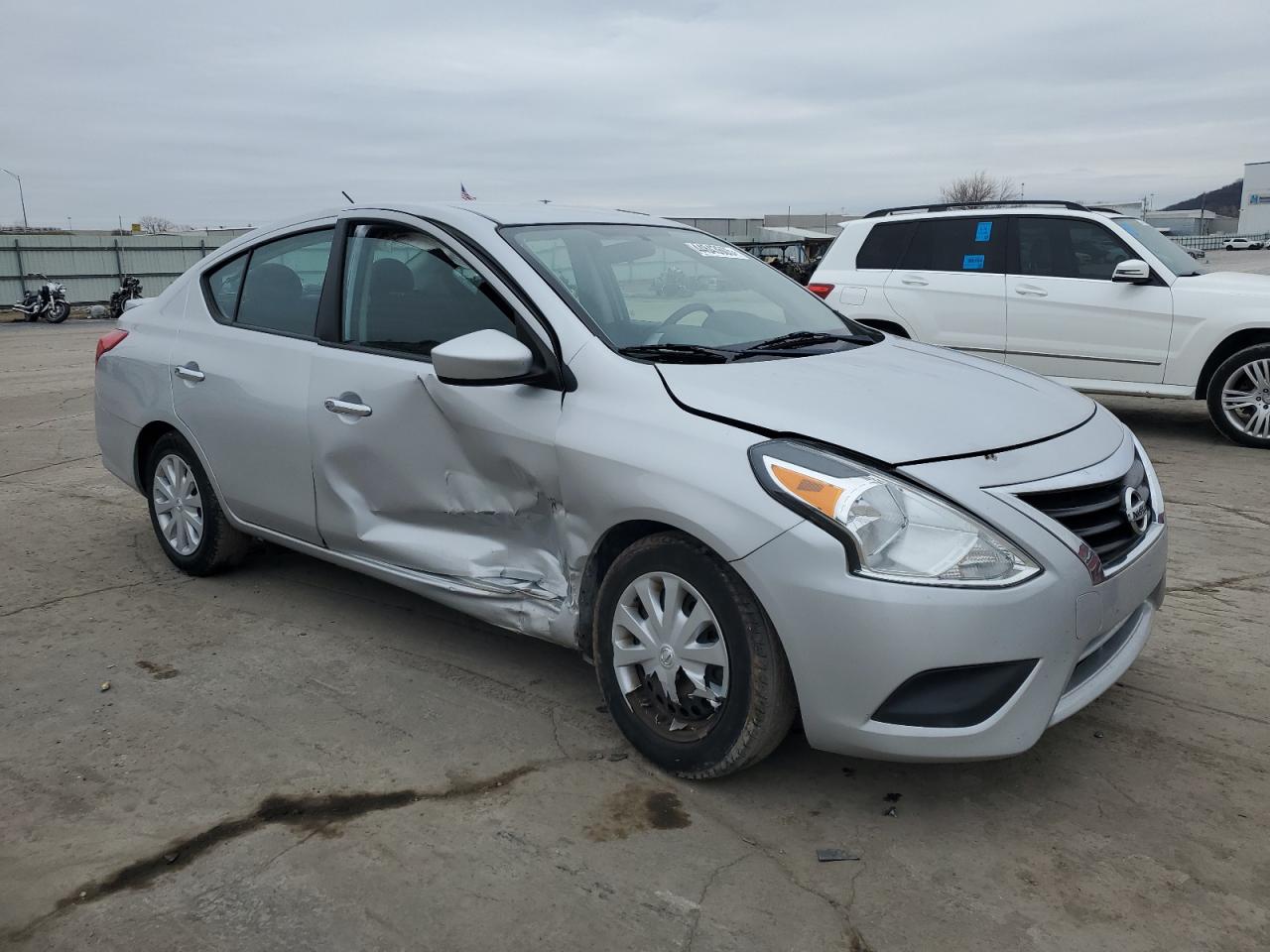 2017 Nissan Versa VIN 3N1CN7AP2HK459783 Copart auction photo, side / front end damage thumbnail 4