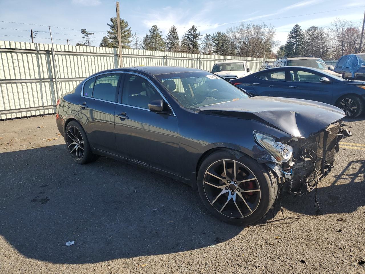 2009 Infiniti G VIN JNKCV61F19M355946 Copart auction photo, front end damage thumbnail 4