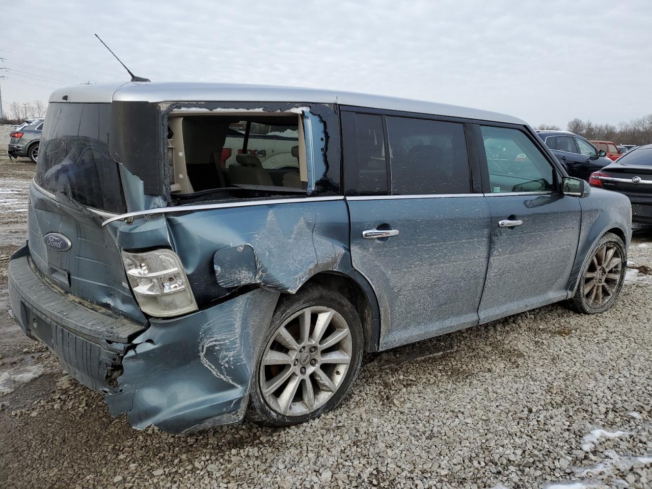 2010 Ford Flex VIN 2FMHK6CTXABA58182 Copart auction photo, rear end damage thumbnail 3