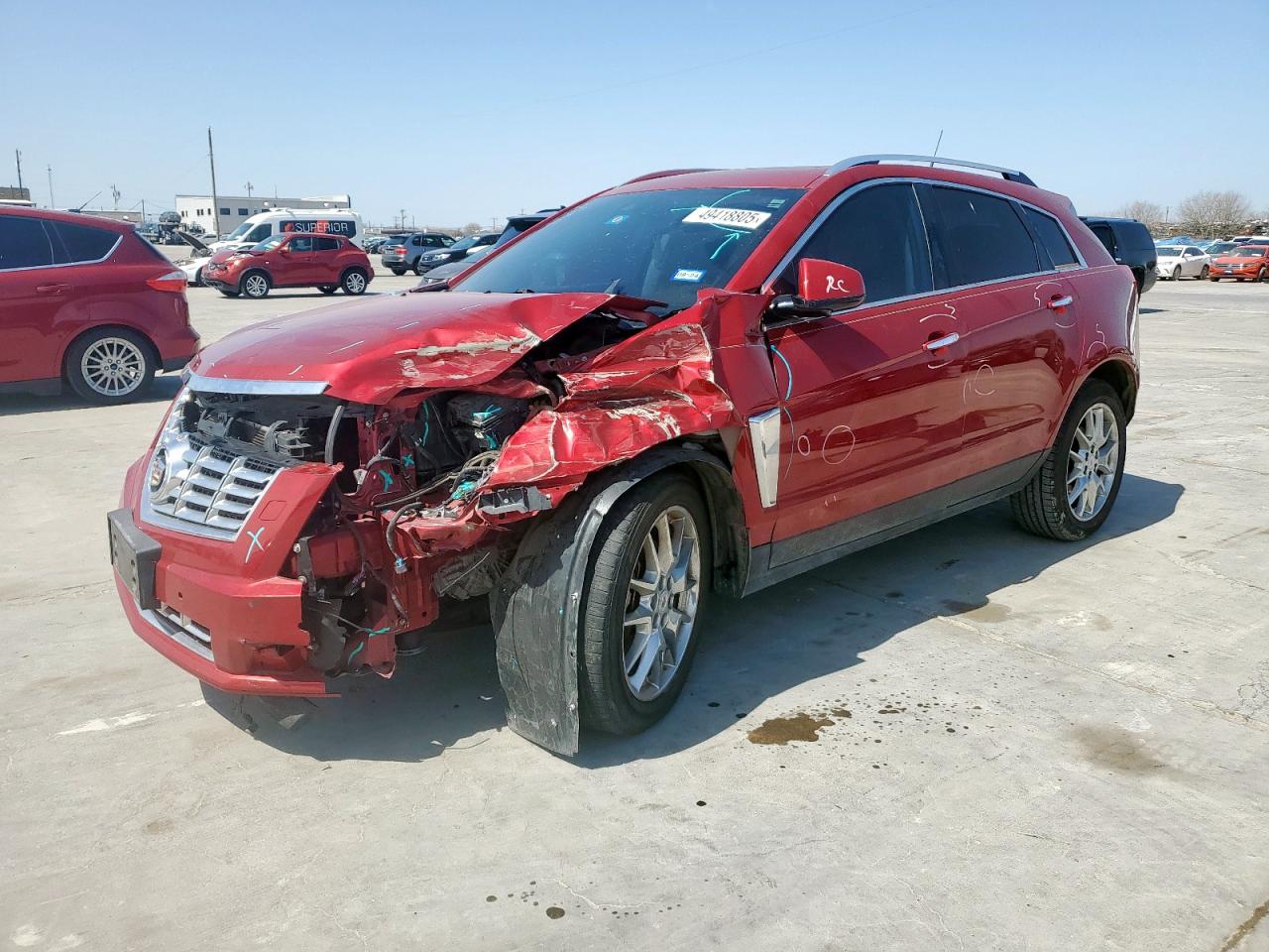 2013 Cadillac SRX VIN 3GYFNEE3XDS543862 - Copart auction photo