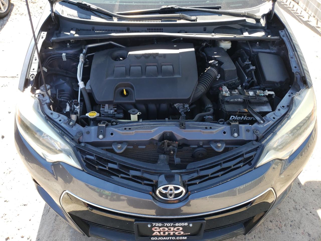 2015 Toyota Corolla VIN 5YFBURHEXFP186159 Copart auction photo, rear end / minor dent/scratches damage thumbnail 11