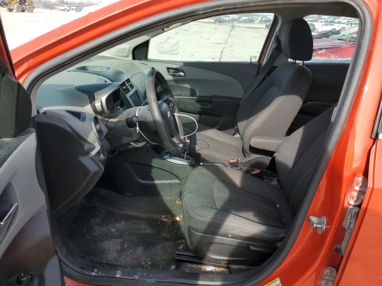 2013 Chevrolet Sonic VIN 1G1JC6SB0D4224812 Copart auction photo, side damage thumbnail 7