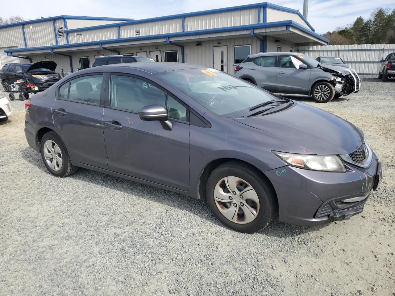 2015 Honda Civic VIN 2HGFB2F53FH542573 Copart auction photo, front end / minor dent/scratches damage thumbnail 4