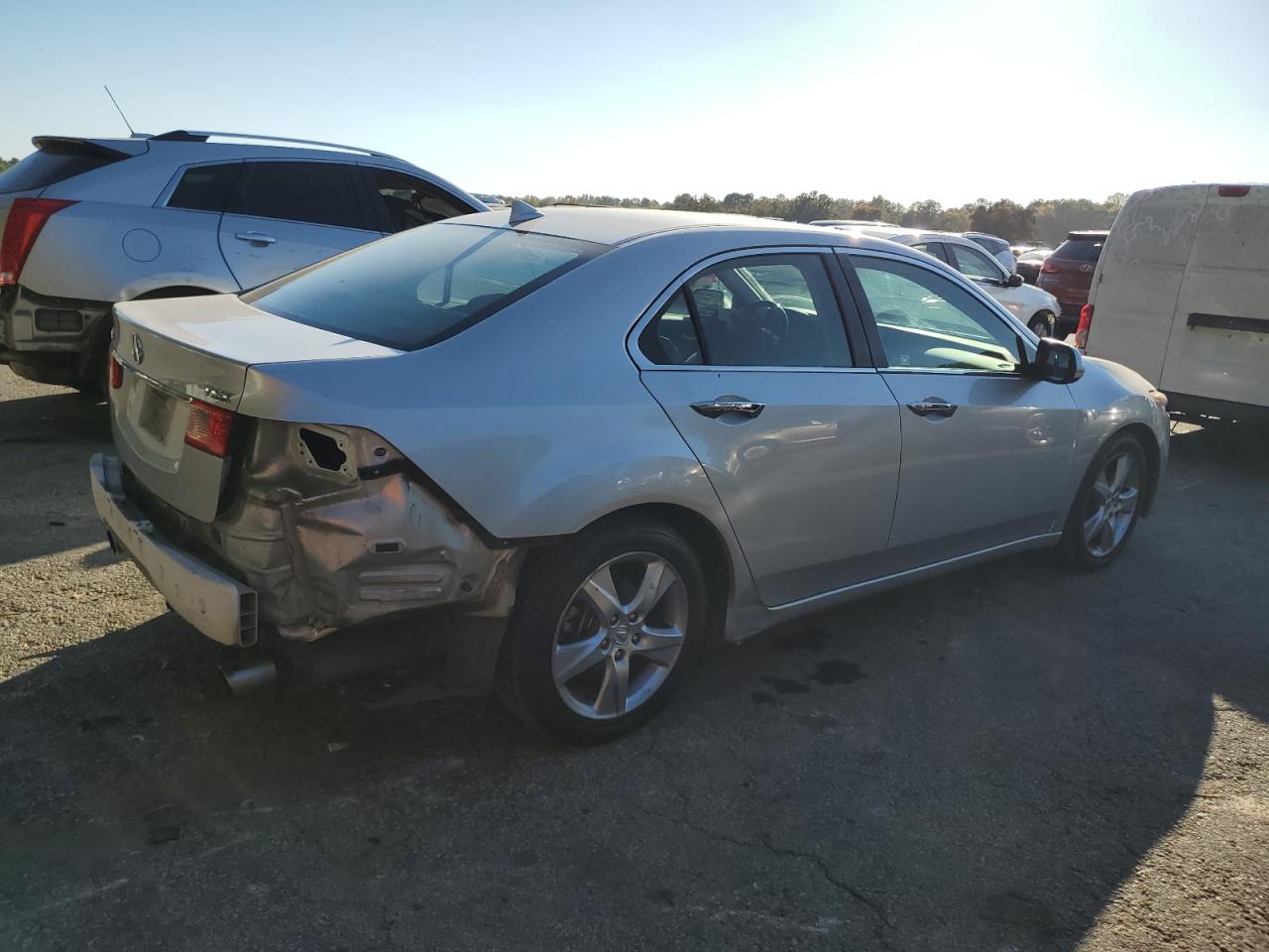 2011 Acura TSX VIN JH4CU2F6XBC015856 Copart auction photo, rear end damage thumbnail 3