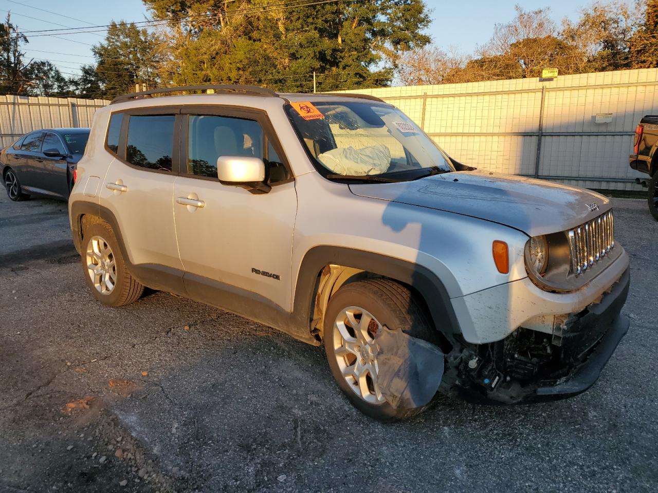 2017 Jeep Renegade VIN ZACCJABB2HPF46612 Copart auction photo, front end damage thumbnail 4