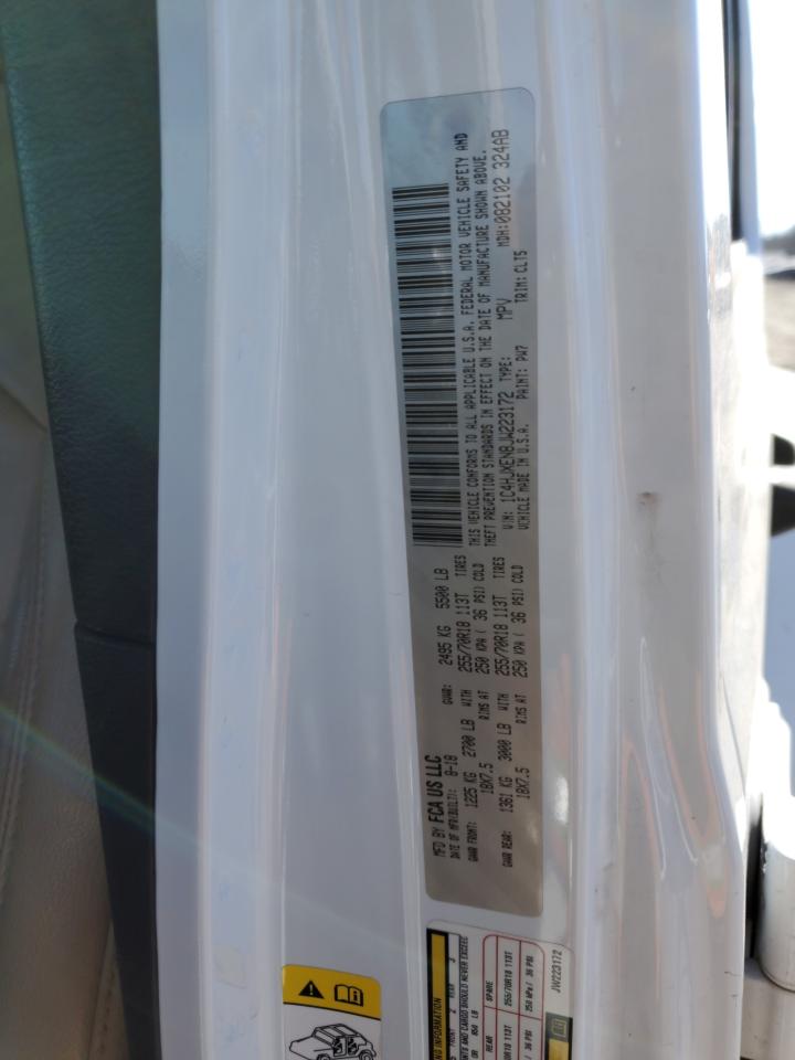 2018 Jeep Wrangler VIN 1C4HJXEN8JW223172 Copart auction photo, front end / undercarriage damage thumbnail 13