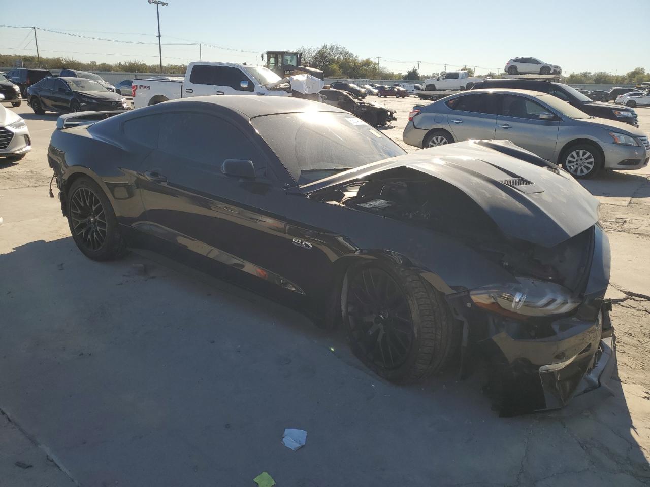 2018 Ford Mustang VIN 1FA6P8CF6J5107889 Copart auction photo, all over damage thumbnail 4