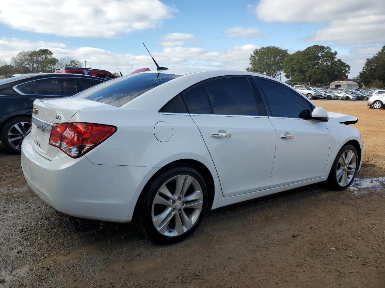 2014 Chevrolet Cruze VIN 1G1PG5SBXE7244056 Copart auction photo, front end / side damage thumbnail 3