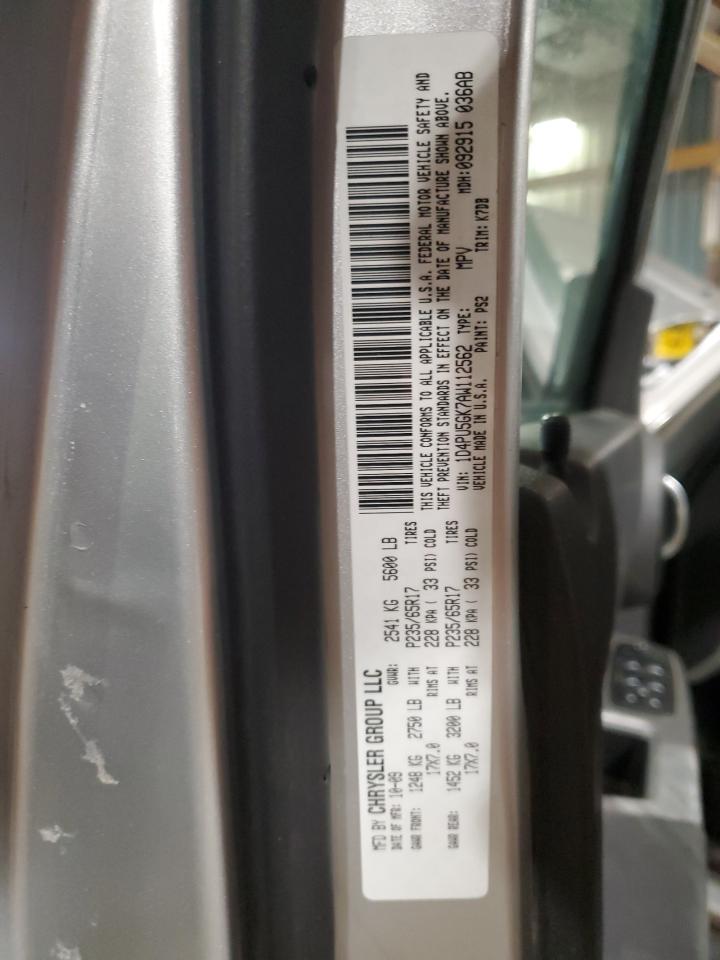 2010 Dodge Nitro VIN 1D4PU5GK7AW112562 Copart auction photo, all over / minor dent/scratches damage thumbnail 13