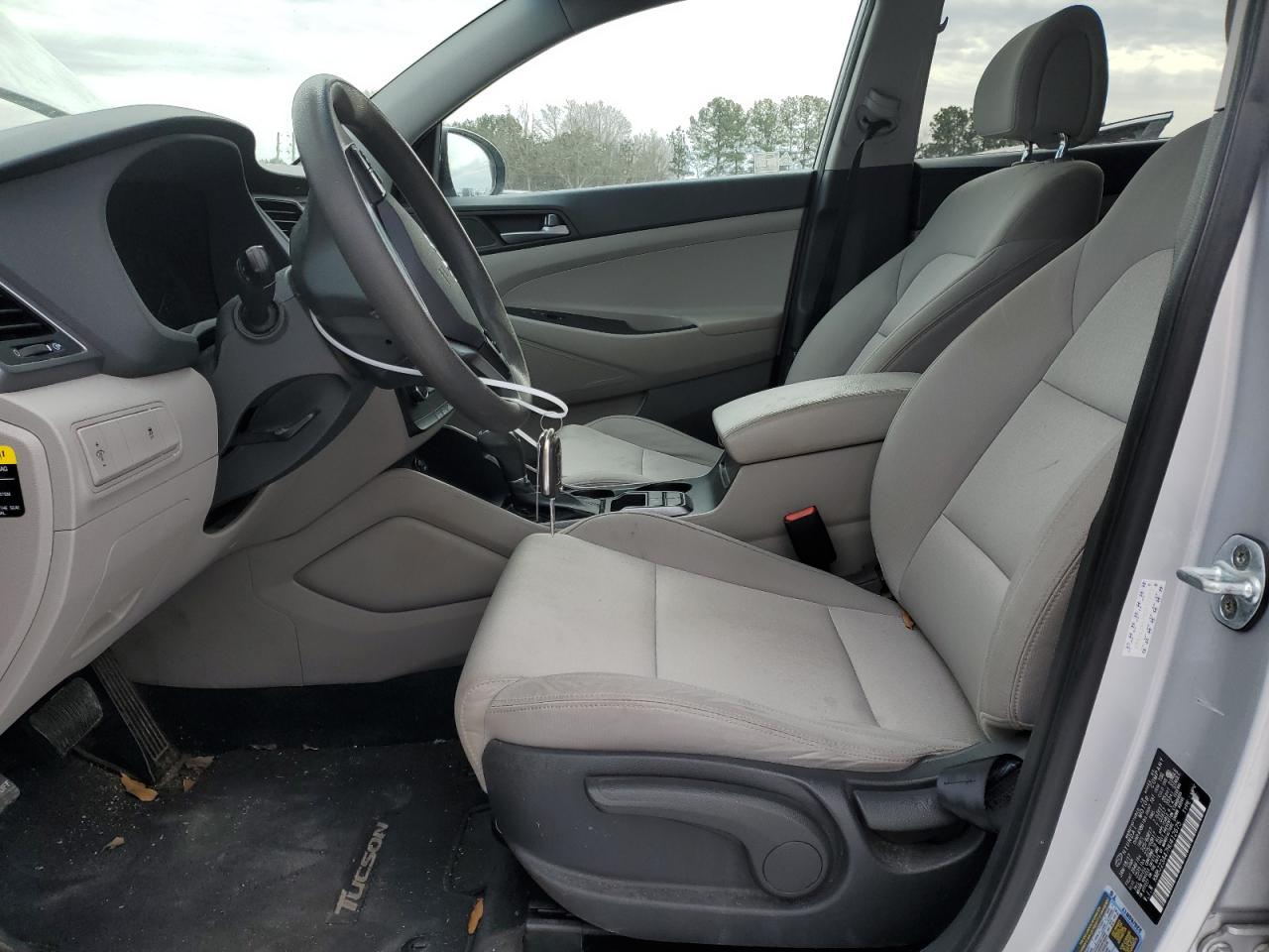 2017 Hyundai Tucson VIN KM8J23A47HU412675 Copart auction photo, rear end damage thumbnail 7