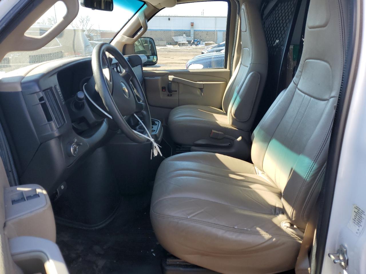 2016 Chevrolet Express VIN 1GCWGAFF1G1205404 Copart auction photo, front end / side damage thumbnail 7