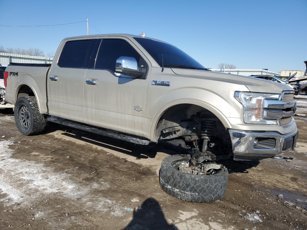 2018 Ford F-150 VIN 1FTEW1EG3JFA38708 Copart auction photo, side damage thumbnail 4