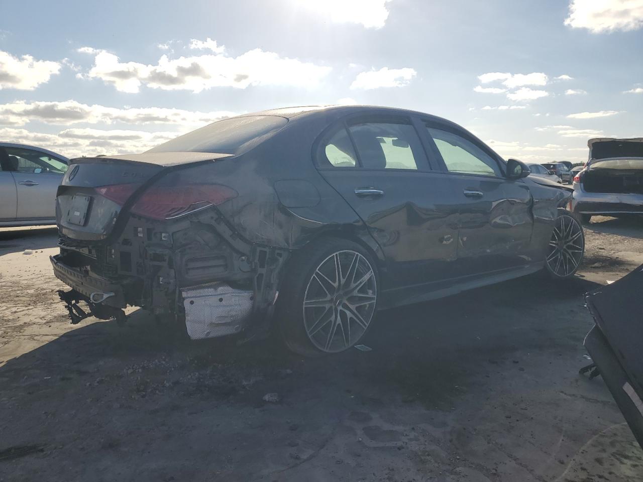 2024 Mercedes-Benz C-klasse VIN W1KAF8HB6RR185662 Copart auction photo, all over damage thumbnail 3