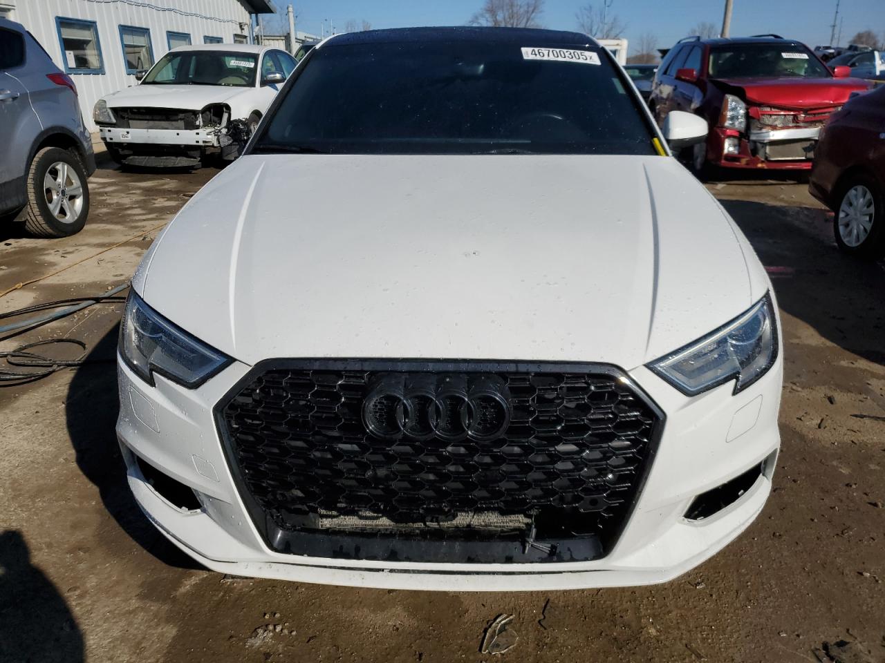2017 Audi A3 VIN WAUB8GFF9H1025696 Copart auction photo, side / front end damage thumbnail 5