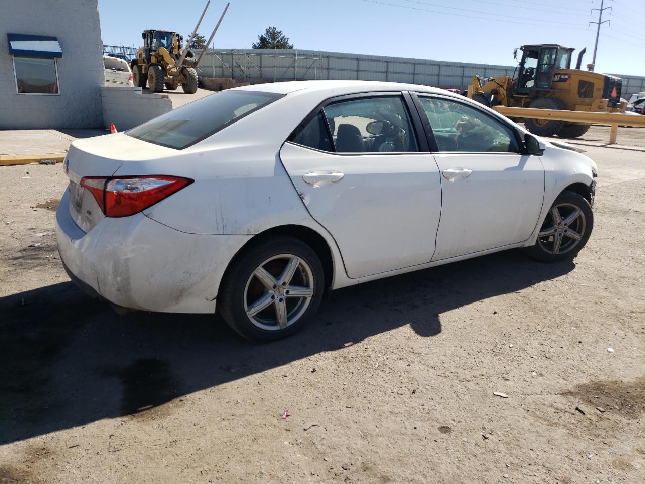 2015 Toyota Corolla VIN 5YFBURHE0FP317454 Copart auction photo, front end / side damage thumbnail 3