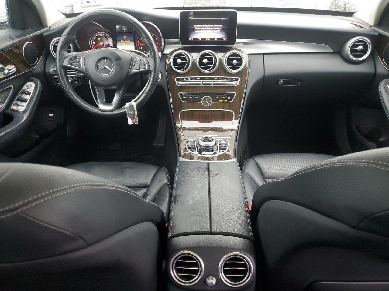2018 Mercedes-Benz C-klasse VIN WDDWF4JB0JR418786 Copart auction photo, side / front end damage thumbnail 8