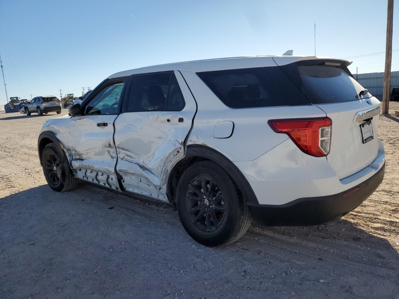 2020 Ford Explorer VIN 1FMSK7BH1LGB63584 Copart auction photo, side damage thumbnail 2