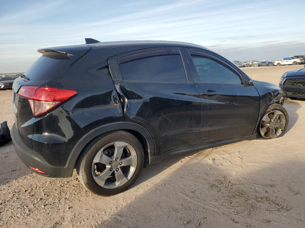 2017 Honda HR-V VIN 3CZRU5H79HM727408 Copart auction photo, side / front end damage thumbnail 3
