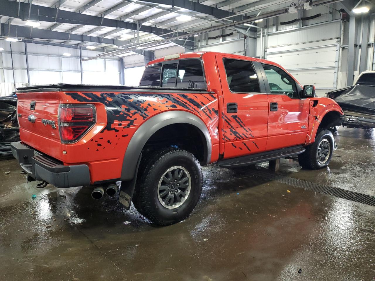 2011 Ford F-150 VIN 1FTFW1R60BFC33902 Copart auction photo, front end / side damage thumbnail 3