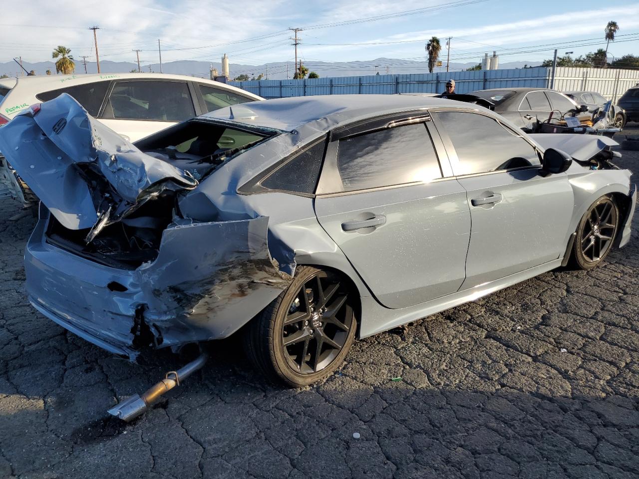 2024 Honda Civic VIN 2HGFE2F53RH553780 Copart auction photo, front end / rear end damage thumbnail 3