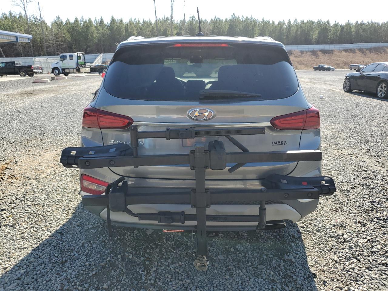 2019 Hyundai Santa Fe VIN 5NMS23AD1KH038314 Copart auction photo, side / undercarriage damage thumbnail 6