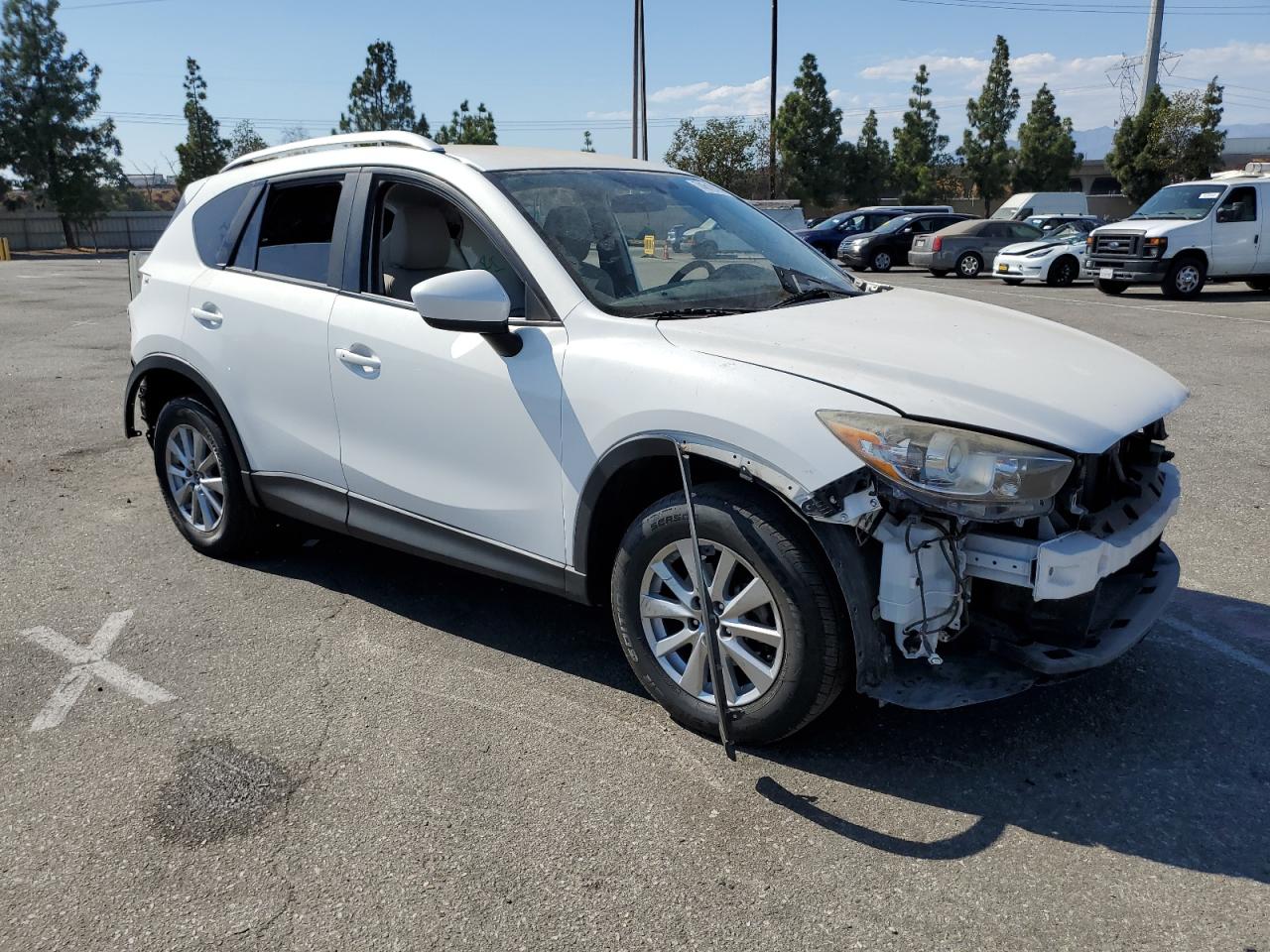 2014 Mazda CX-5 VIN JM3KE2CY5E0411383 Copart auction photo, all over damage thumbnail 4