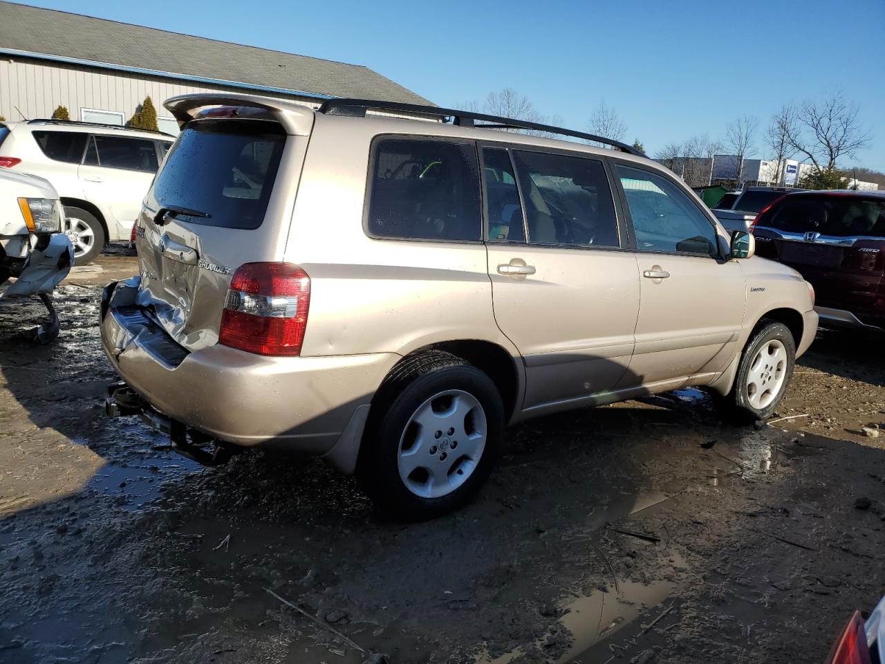 2005 Toyota Highlander VIN JTEEP21A850125142 Copart auction photo, rear end damage thumbnail 3