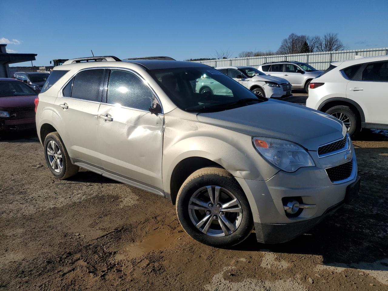 2013 Chevrolet Equinox VIN 2GNALPEK6D6326193 Copart auction photo, side / front end damage thumbnail 4