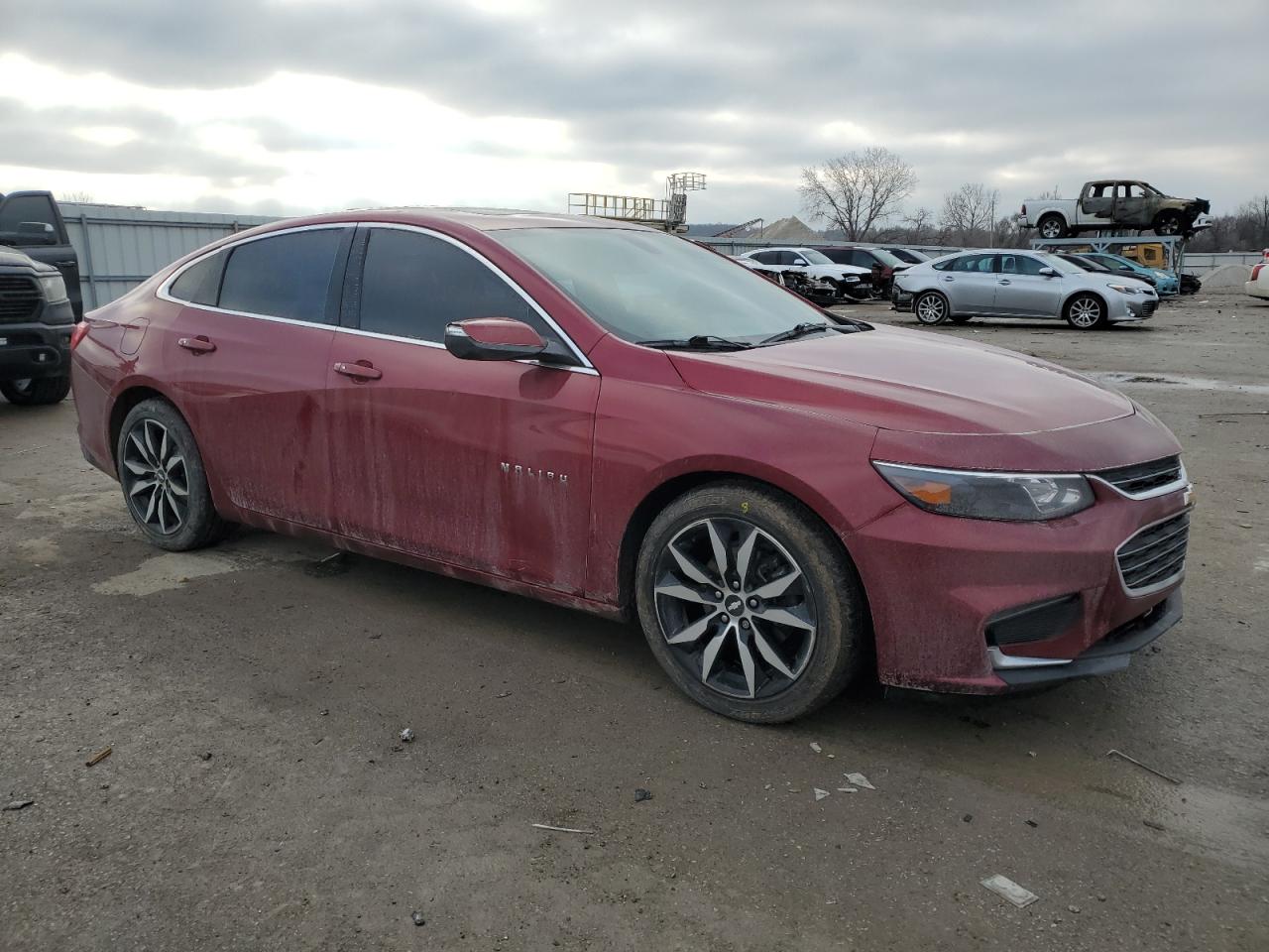 2018 Chevrolet Malibu VIN 1G1ZD5ST5JF278321 Copart auction photo, side damage thumbnail 4