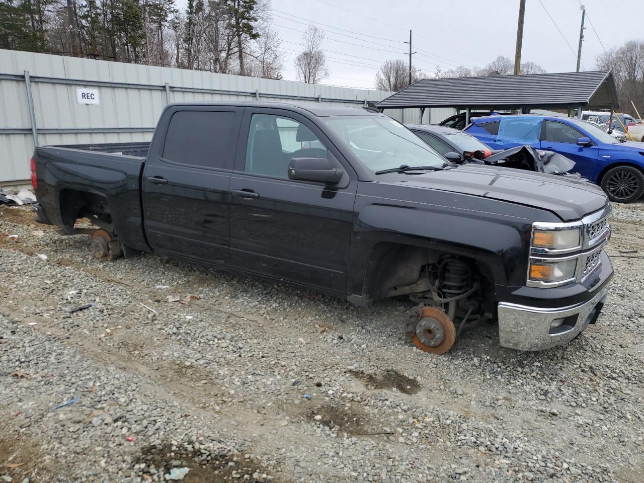2015 Chevrolet Silverado VIN 3GCPCREC2FG462769 Copart auction photo, vandalism damage thumbnail 4