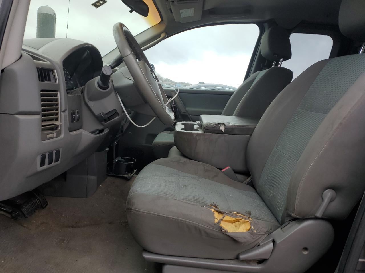 2005 Nissan Titan VIN 1N6BA06A65N555158 Copart auction photo, burn - engine damage thumbnail 7